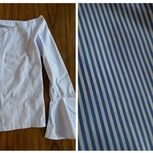 Striped Off-Shoulder Blouse 8 size